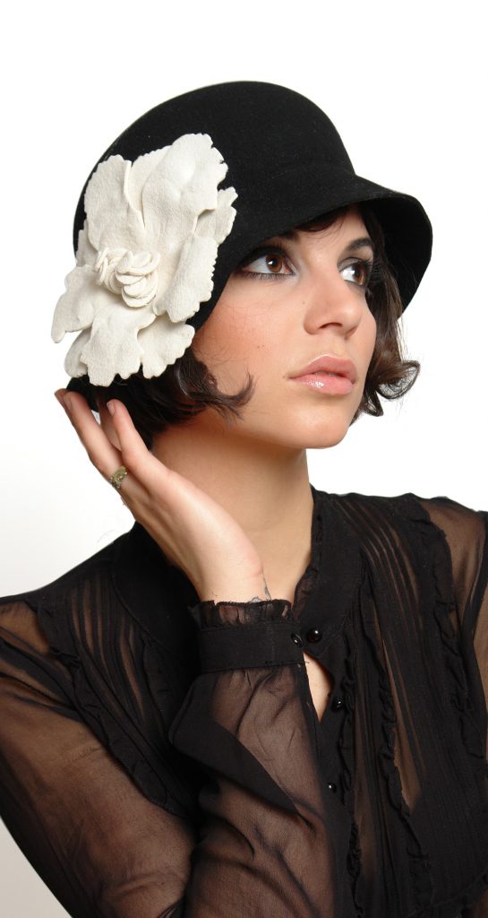 Ophelie_hats_cloche_hat_with_flower_black_
