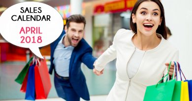 April 2018 sales not to be missed! April 2018 sales not to be missed!