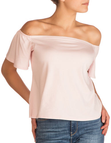 GUESS Off-the-Shoulder Amore Top on sale at $39.20 (reg. $49)